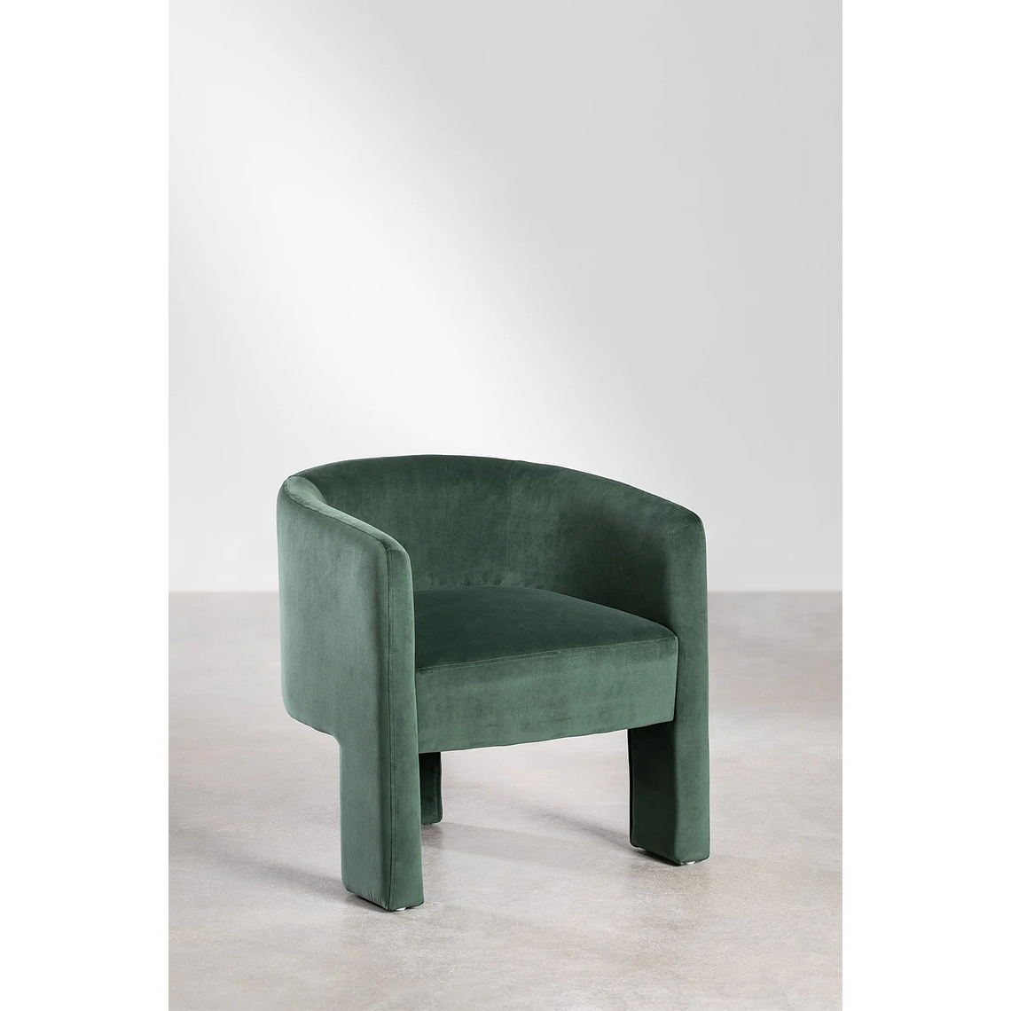 Poltrona en Terciopelo Xastru color verde jungla 2