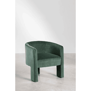 Poltrona en Terciopelo Xastru color verde jungla