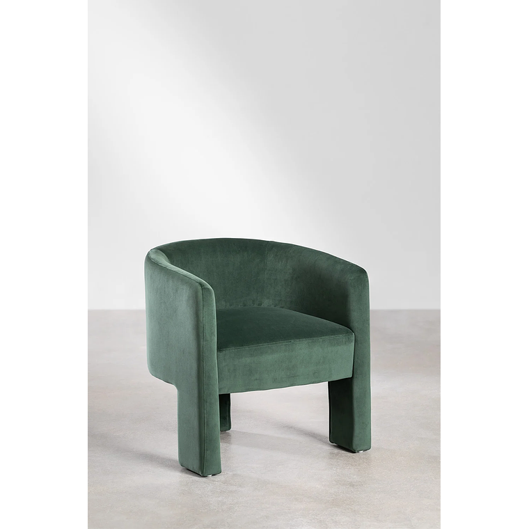Poltrona en Terciopelo Xastru color verde jungla 2