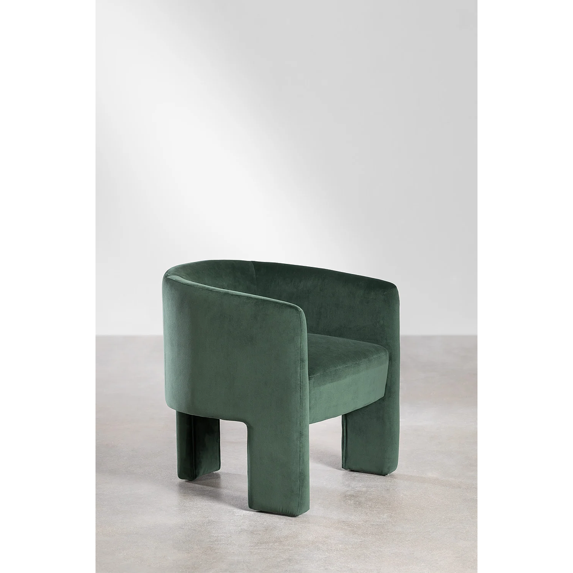 Poltrona en Terciopelo Xastru color verde jungla 3