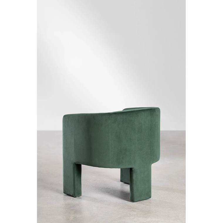 Poltrona en Terciopelo Xastru color verde jungla 4