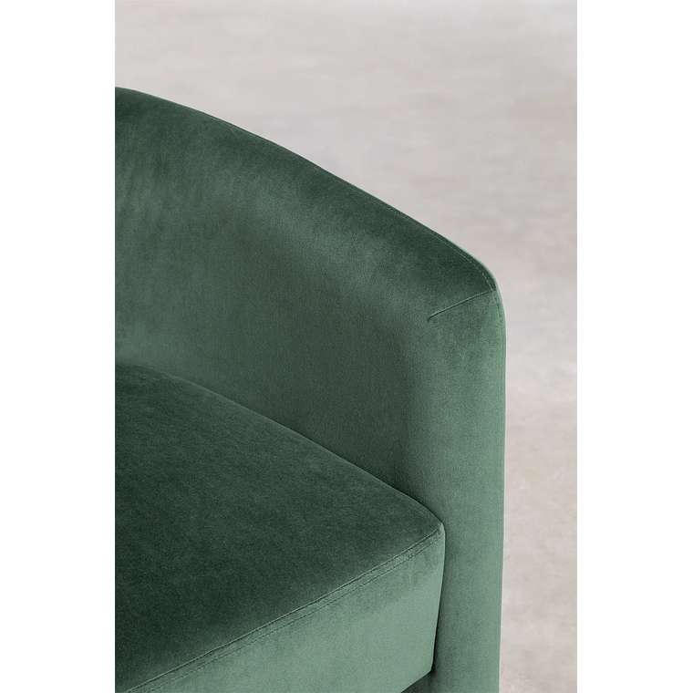 Poltrona en Terciopelo Xastru color verde jungla 5