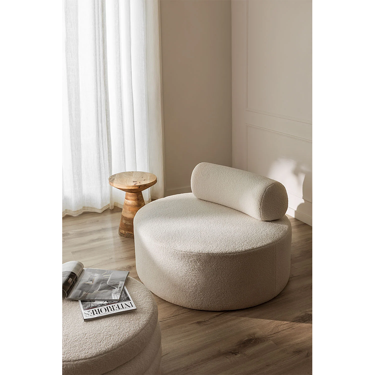 Poltrona en Borreguito Naroa blanco roto 1