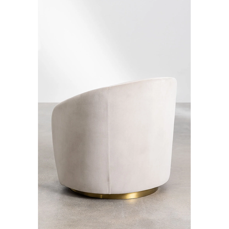 Poltrona en Terciopelo Sidoni color marrón trigo 4