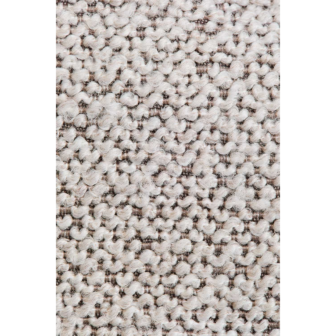 Poltrona en tela bouclé Jules textura Marrón Moka 7