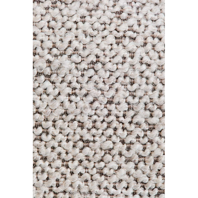 Poltrona en tela bouclé Jules textura Marrón Moka 7