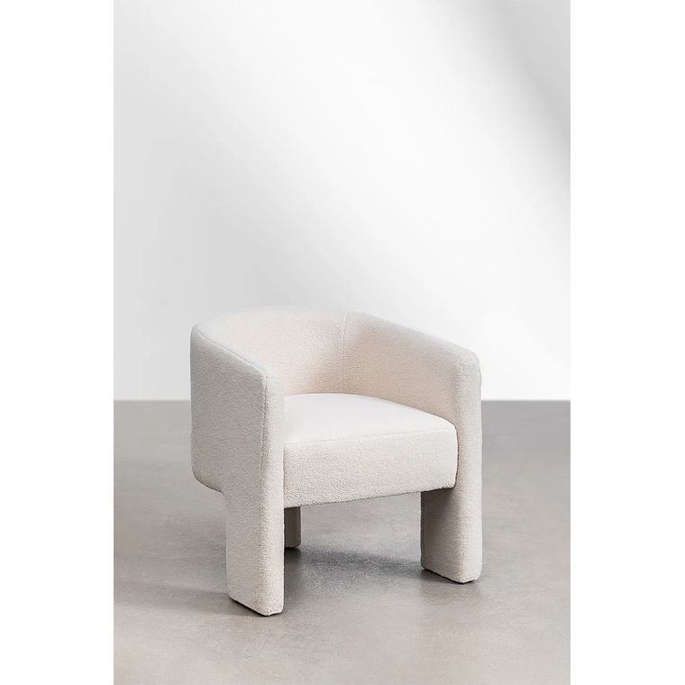 Poltrona en borreguito Xastru blanco 2