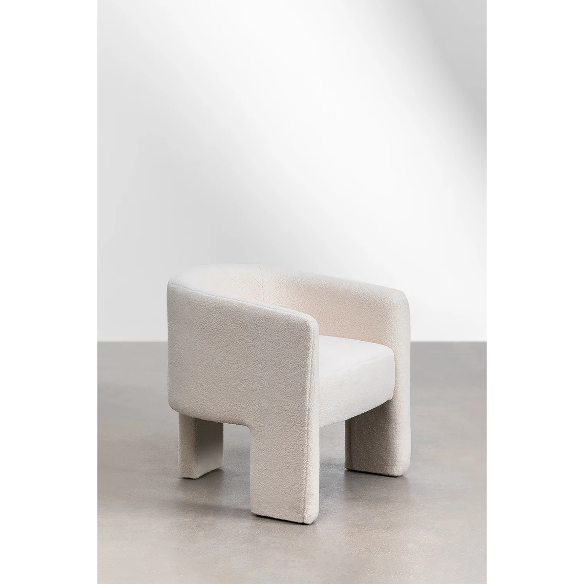 Poltrona en borreguito Xastru blanco 3