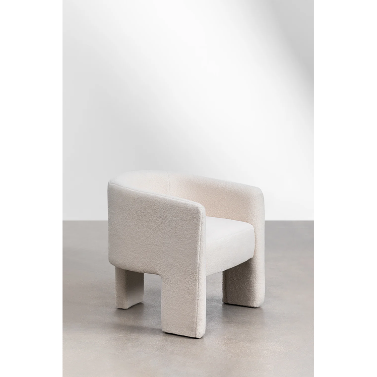 Poltrona en borreguito Xastru blanco 3