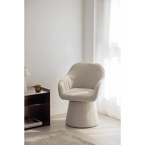 Poltrona Giratoria Erica Beige Crema