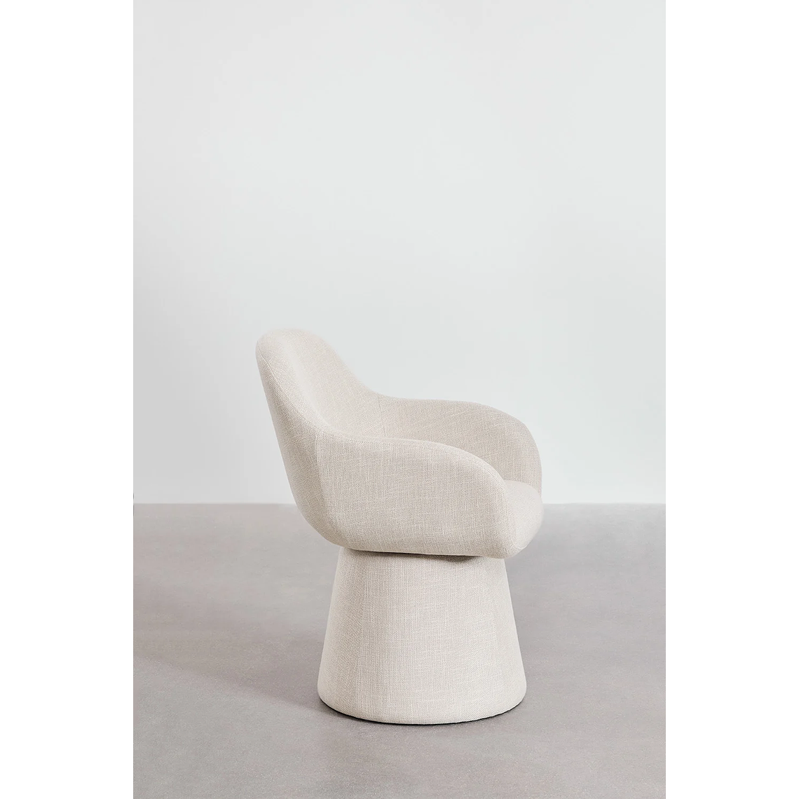 Poltrona Giratoria Erica Beige Crema 3