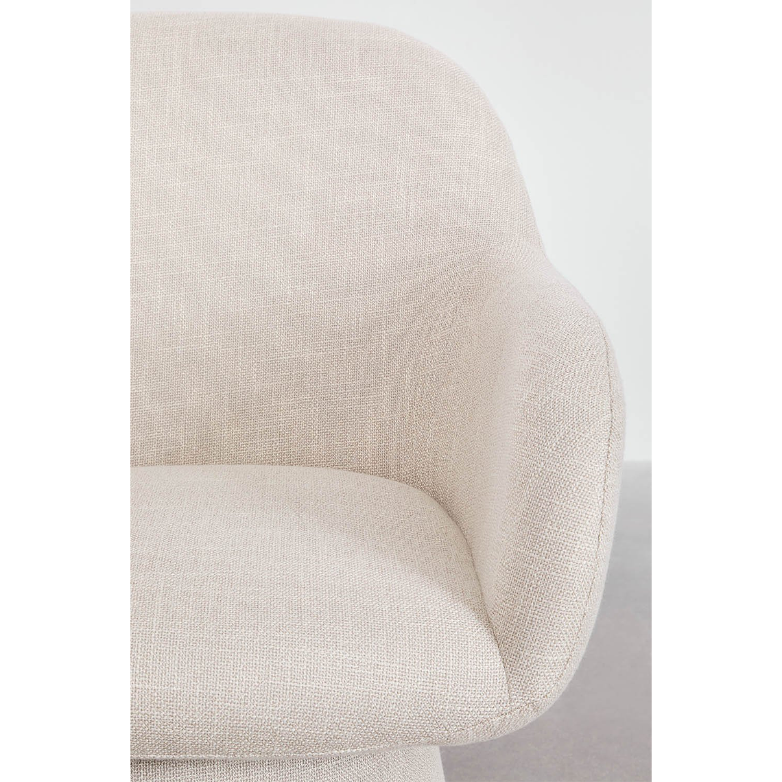 Poltrona Giratoria Erica Beige Crema 5