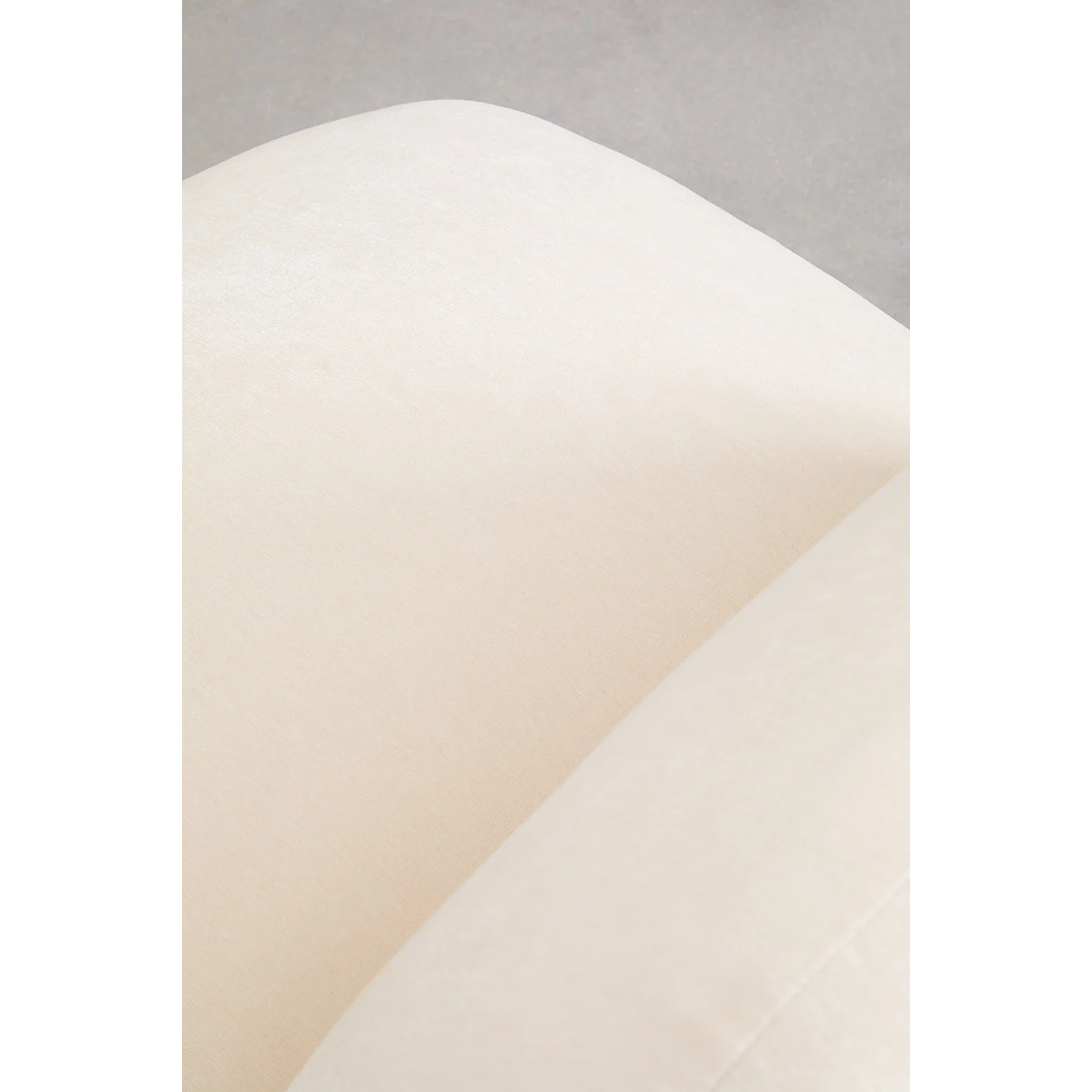 Poltrona giratorio en chenilla Sernin beige crema 7