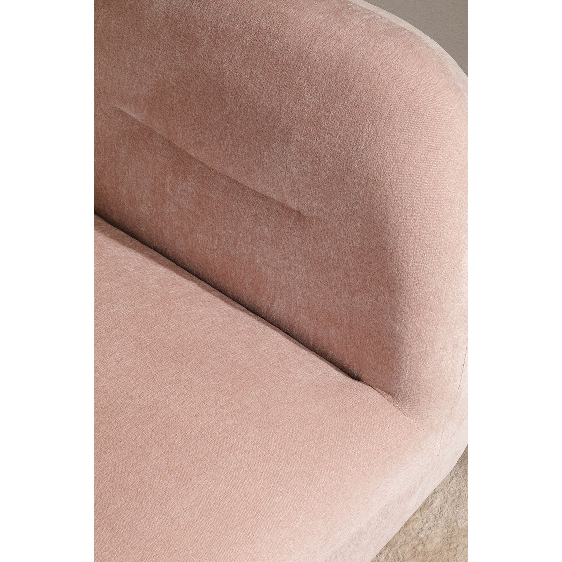 Poltrona giratorio en chenilla Sernin maquillaje claro 2