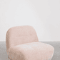 Poltrona giratorio en chenilla Sernin maquillaje claro - Miniatura 3