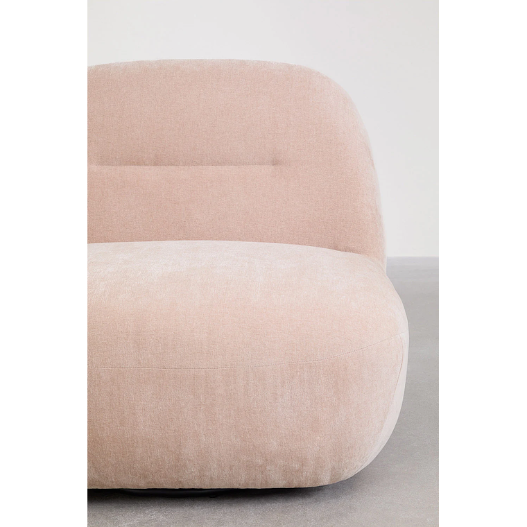 Poltrona giratorio en chenilla Sernin maquillaje claro 4