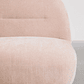 Poltrona giratorio en chenilla Sernin maquillaje claro - Miniatura 4