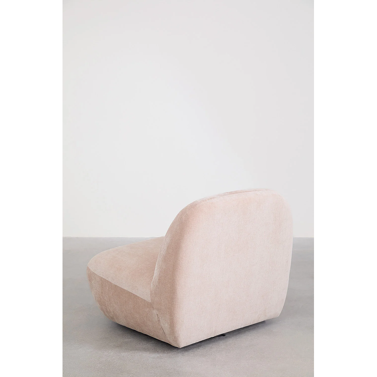 Poltrona giratorio en chenilla Sernin maquillaje claro 6