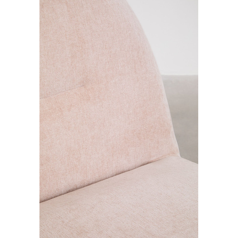 Poltrona giratorio en chenilla Sernin maquillaje claro 8