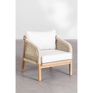 Poltrona en madera de acacia Dubai