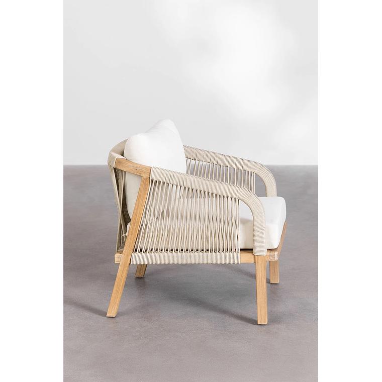 Poltrona en madera de acacia Dubai 3