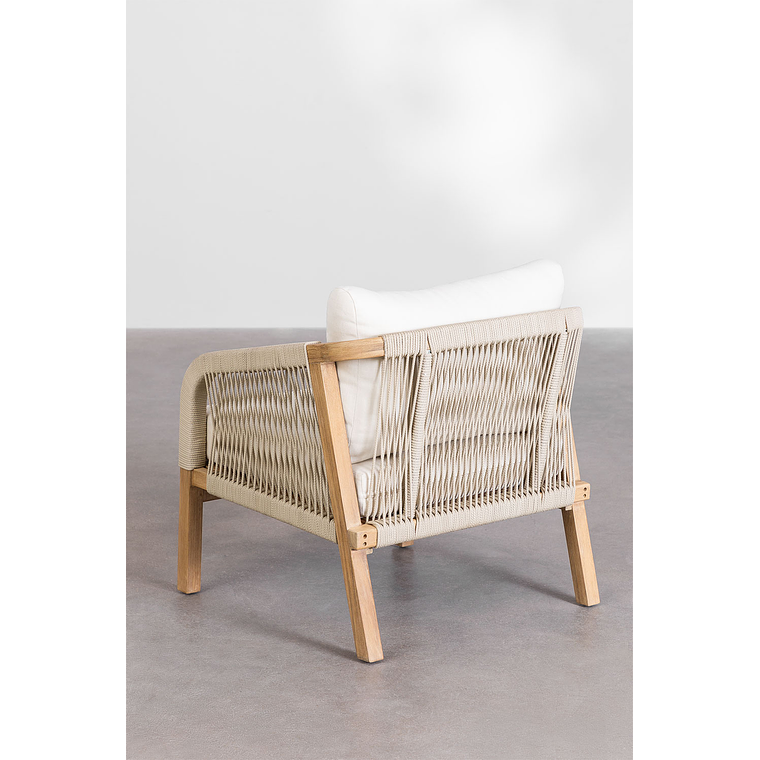 Poltrona en madera de acacia Dubai 4