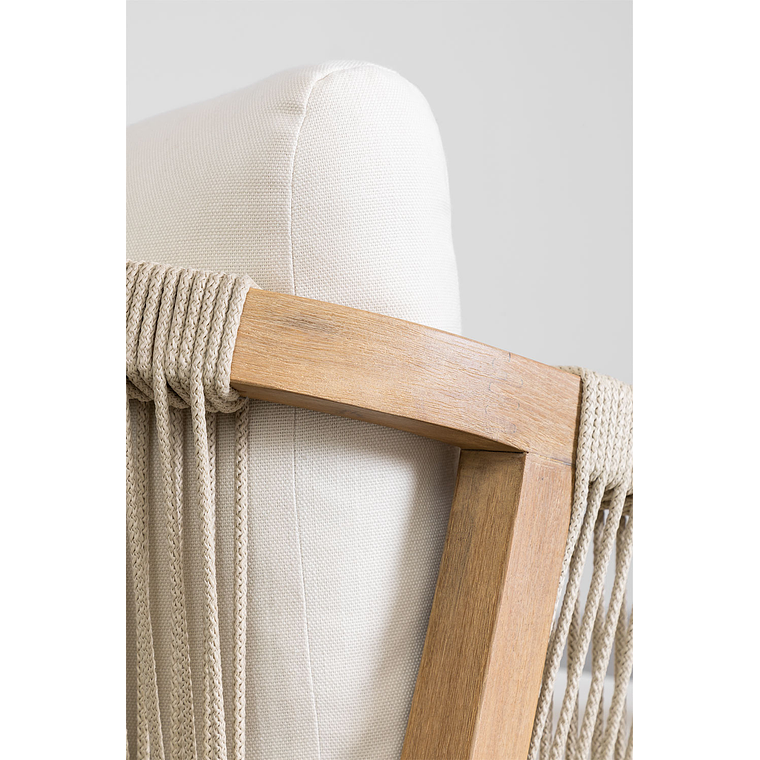 Poltrona en madera de acacia Dubai 5