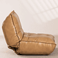 Poltrona Reclinable en Polipiel Mati color camel - Miniatura 4