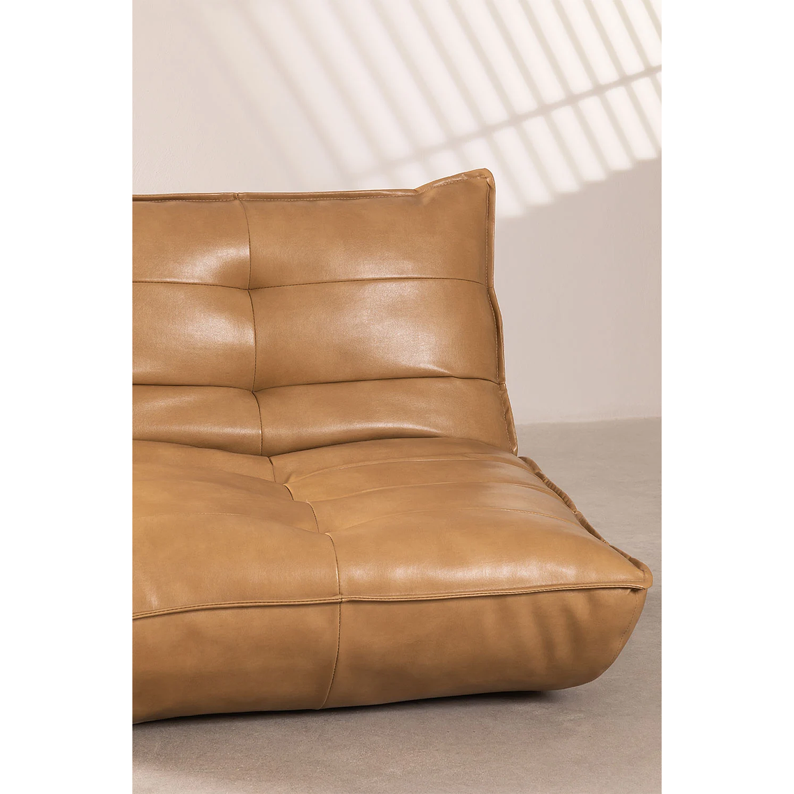 Poltrona Reclinable en Polipiel Mati color camel 5
