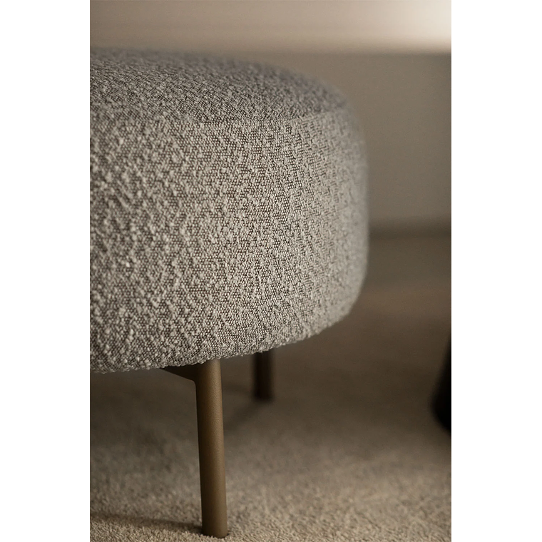 Poltrona en tela bouclé gris Arieta 3