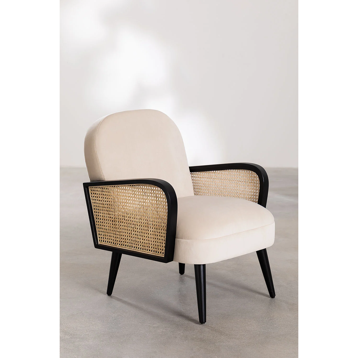 Poltrona en Terciopelo Icon Style beige crema 1