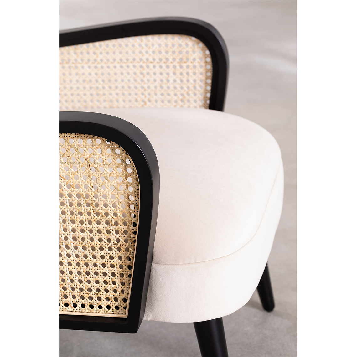 Poltrona en Terciopelo Icon Style beige crema 4