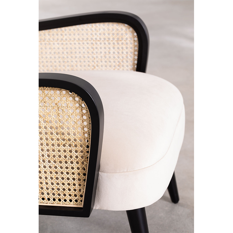 Poltrona en Terciopelo Icon Style beige crema 4