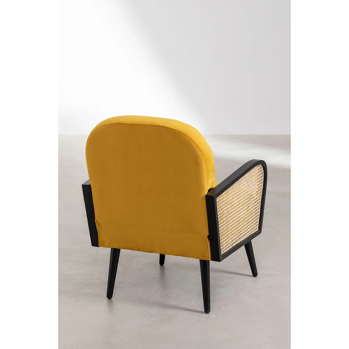 Poltrona en Terciopelo Icon Style mostaza 3