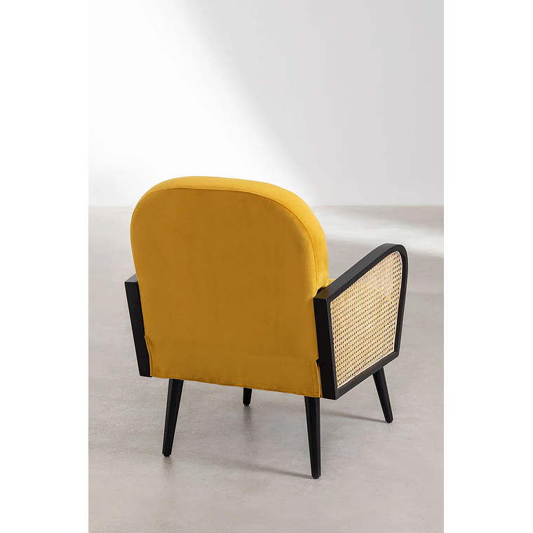 Poltrona en Terciopelo Icon Style mostaza 3