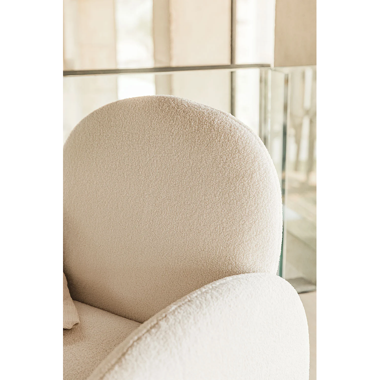 Poltrona en Borreguito Gema color blanco 2