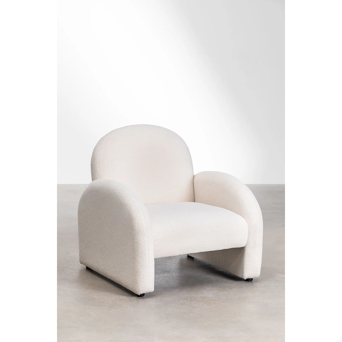 Poltrona en Borreguito Gema color blanco 3