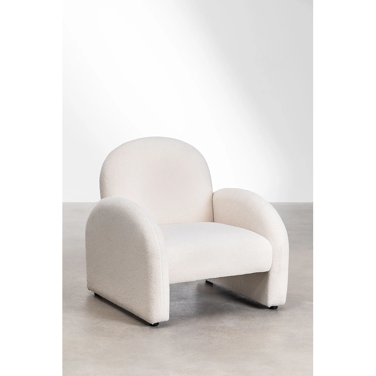 Poltrona en Borreguito Gema color blanco 3