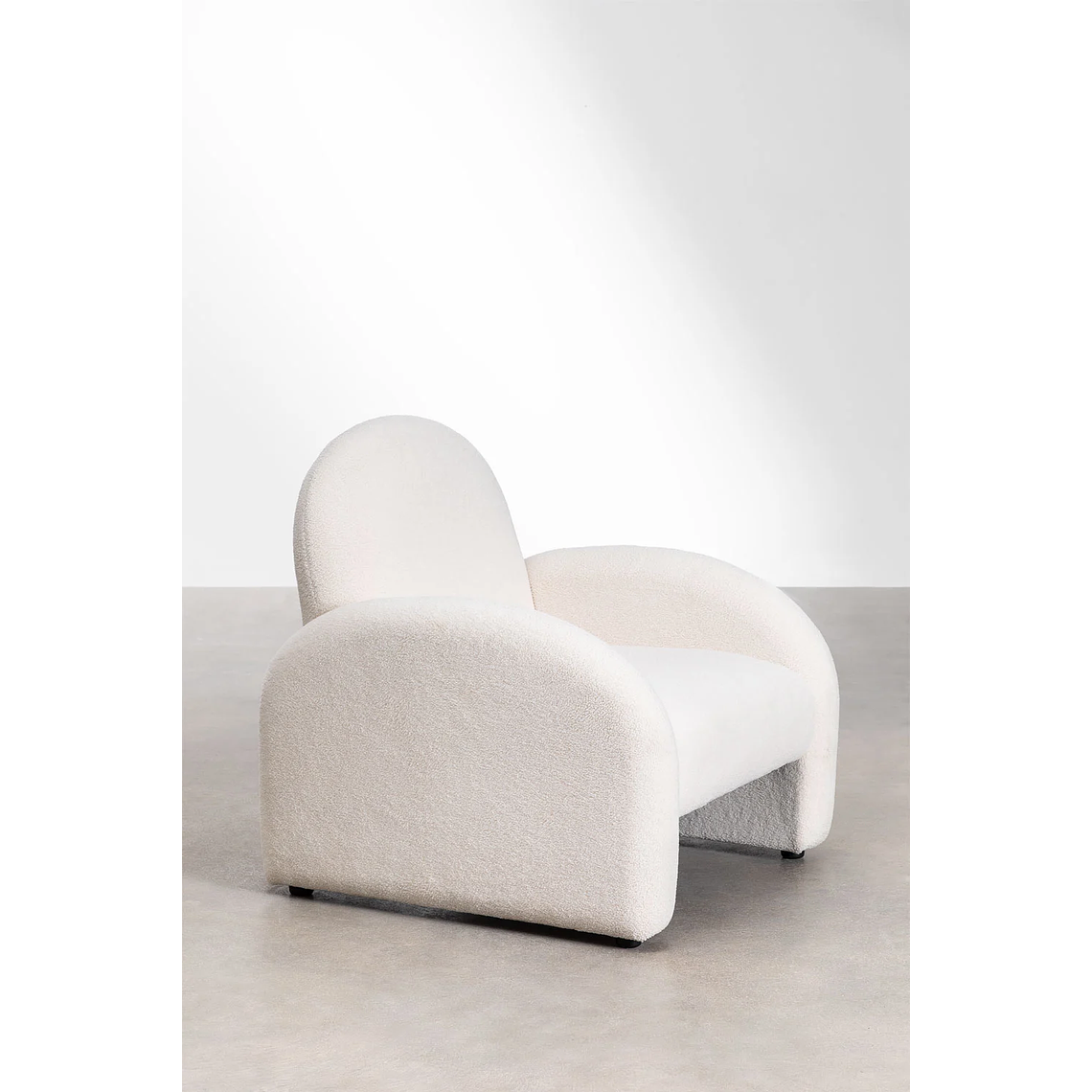 Poltrona en Borreguito Gema color blanco 4