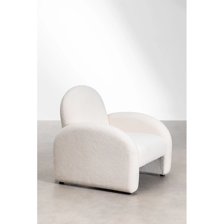 Poltrona en Borreguito Gema color blanco 4