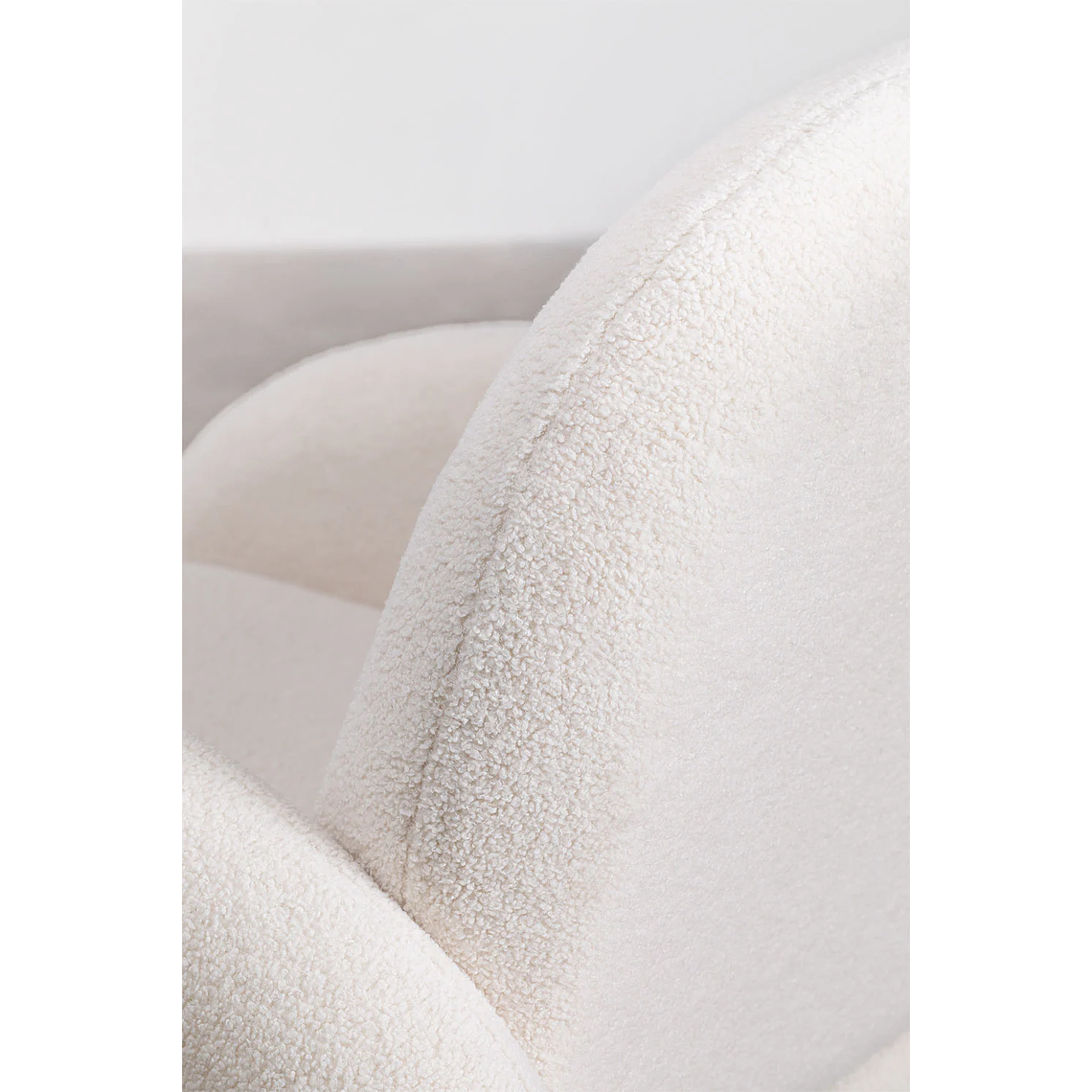 Poltrona en Borreguito Gema color blanco 6