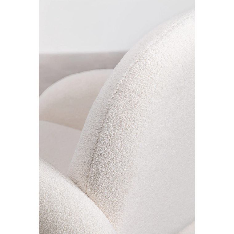 Poltrona en Borreguito Gema color blanco 6