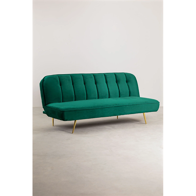 Sofá cama de 3 plazas en terciopelo Ellmy 3