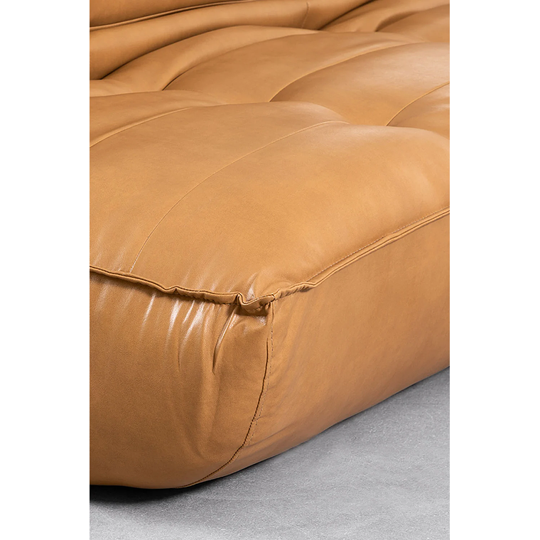 Sofá Cama de 3 Plazas en Polipiel Mati color camel 5