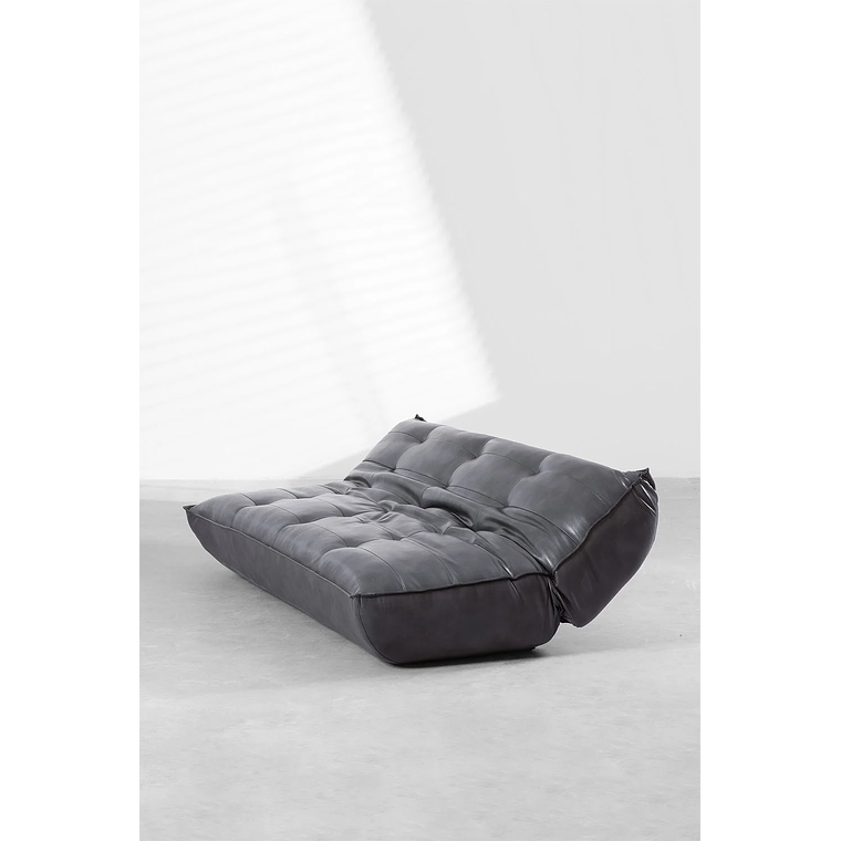 Sofá Cama de 3 Plazas en Polipiel Mati color gris 3