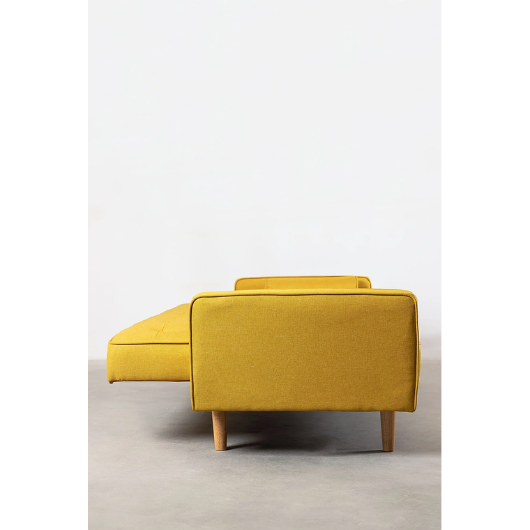 Sofá cama de 3 plazas Brion color amarillo curry 4