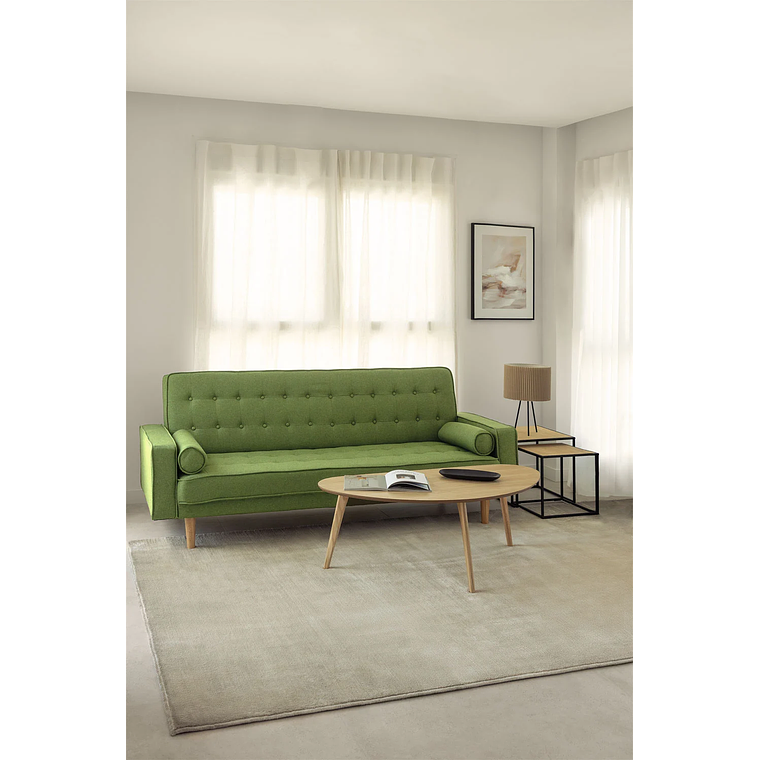 Sofá cama de 3 plazas Brion color verde col 1