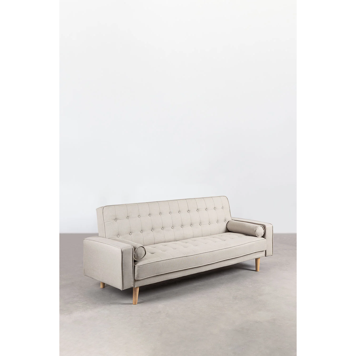 Sofá cama de 3 plazas Brion color beige crema 1