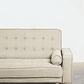 Sofá cama de 3 plazas Brion color beige crema - Miniatura 4