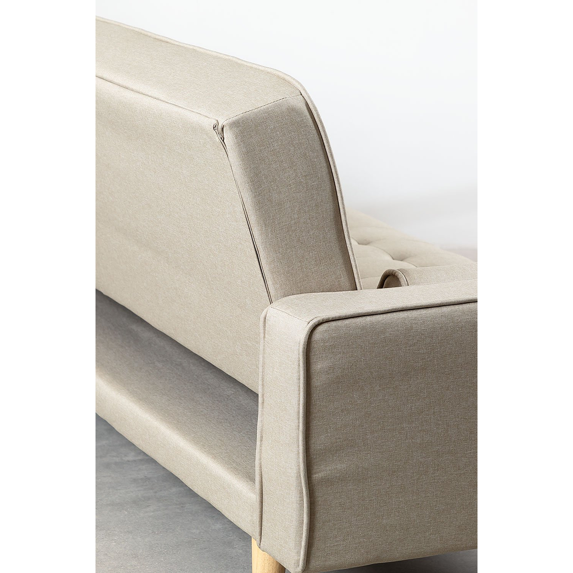 Sofá cama de 3 plazas Brion color beige crema 5